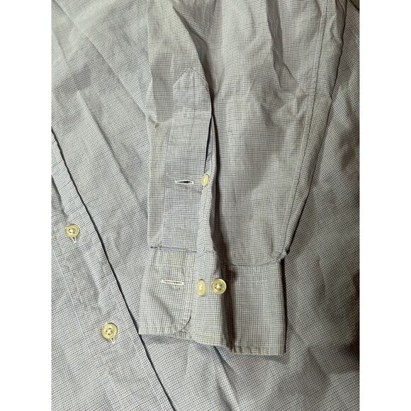 Polo By Ralph Lauren Mens XL 16 1/2 Andrew Purple Plaid Long Sleeve Button Up - Picture 7 of 8